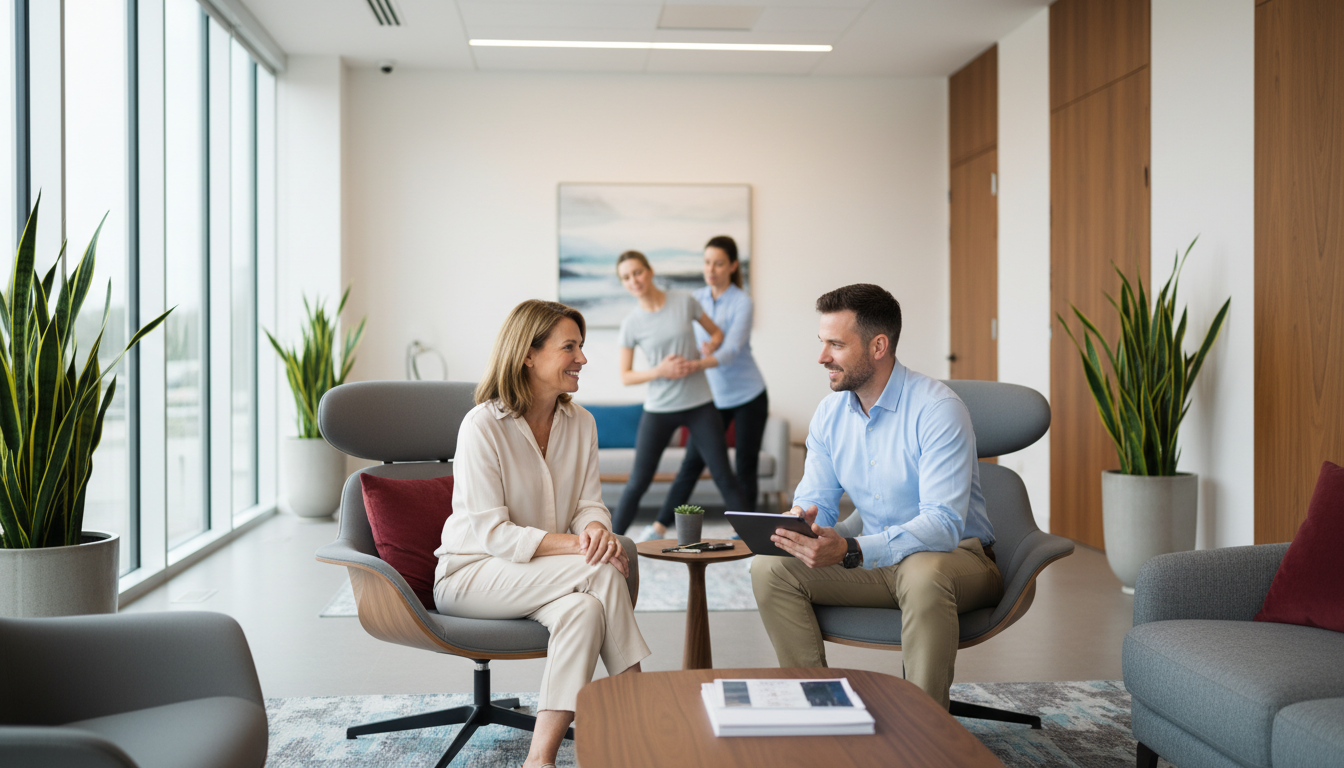 Modern wellness clinic environment